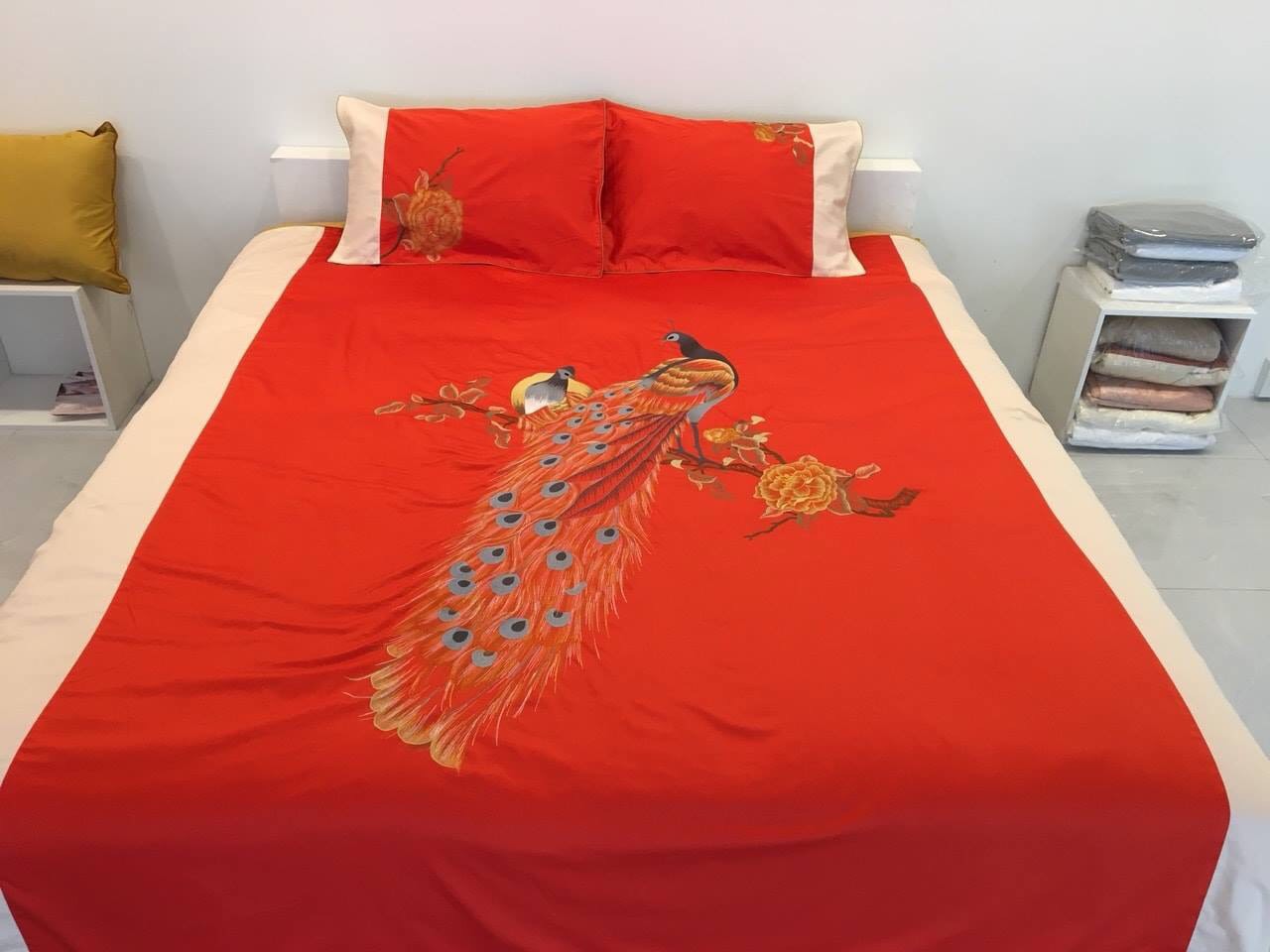 Chim công - cà rốt/kem